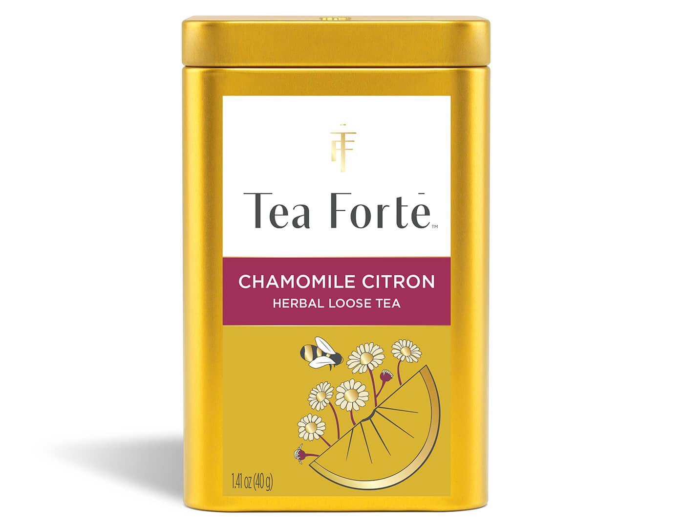 Chamomile Citron loose tea canister- front view