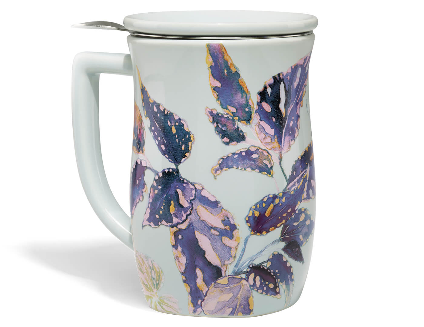 Demoiselle Fiore Steeping Cup with lid and infuser basket, closed
