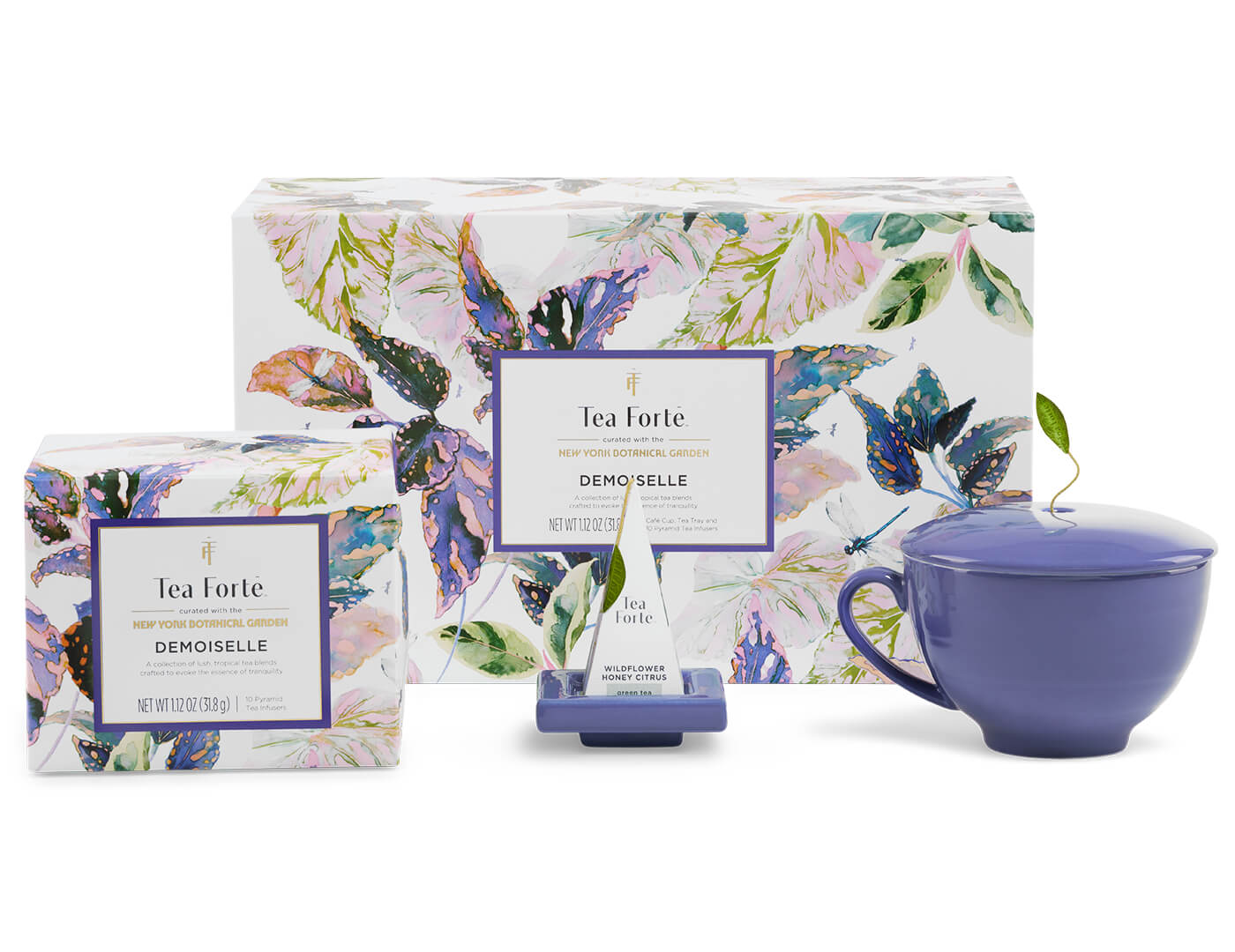 Demoiselle Gift Set with all items shown in front of the gift box