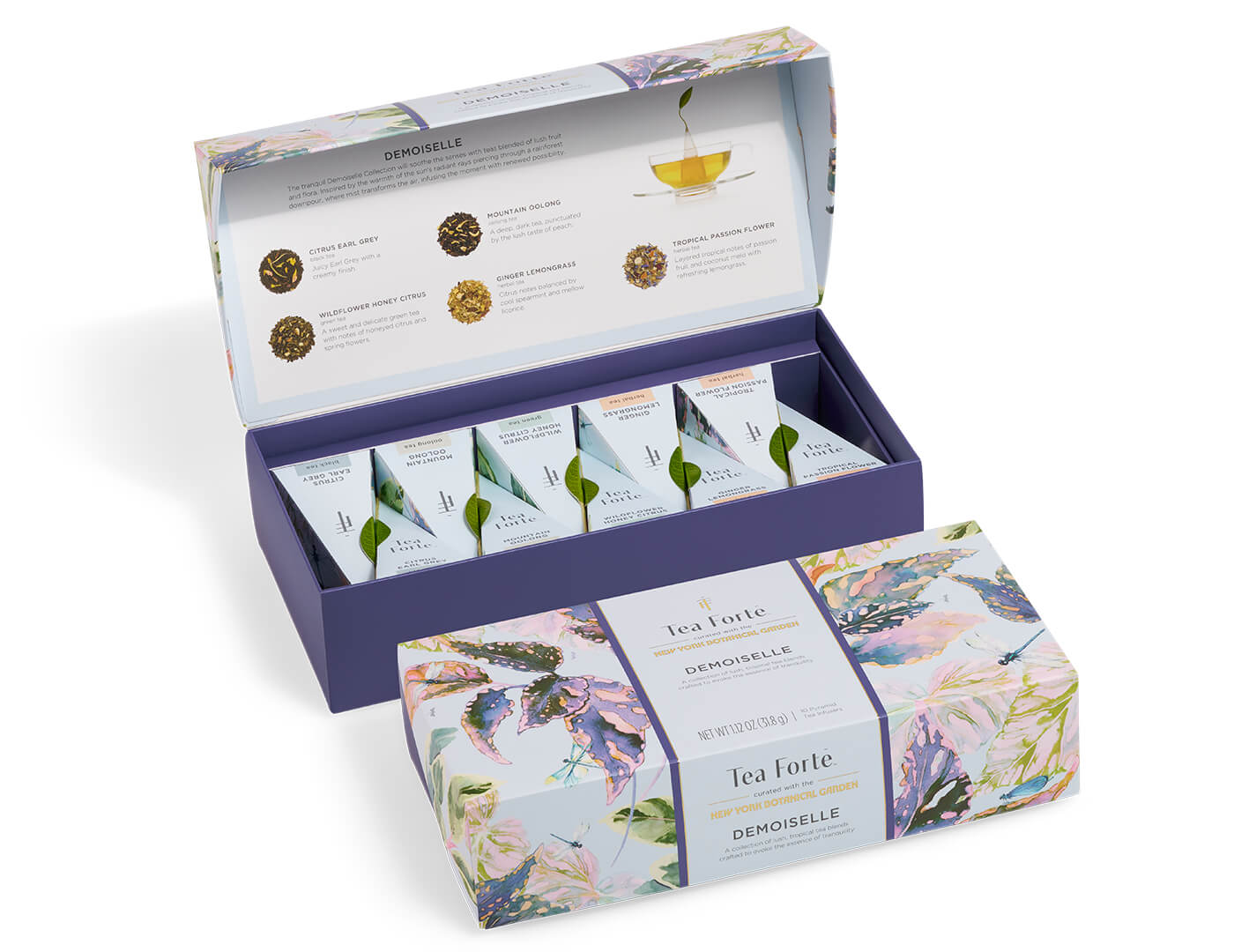 Demoiselle Petite Presentation Box of 10 teas, box closed