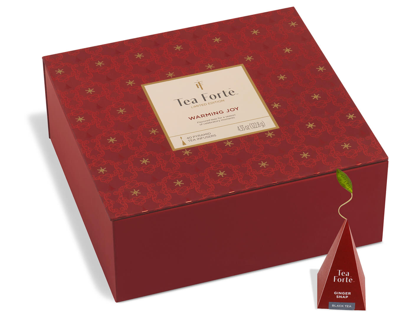 Tea Chest Warming Joy, closed with infuser